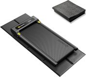 UREVO Opvouwbare loopbandmat, hometrainermatten voor thuis gym training, waterdichte antislip trainingsapparatuur mat, vloerbeschermer voor indoor cycli, roeimachine, elliptisch