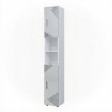Vicco Irma Badkamerkast – 30 x 192 cm Wit hoogglans met inzetstukken
