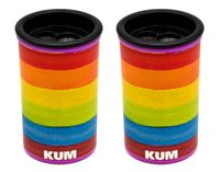 KUM - puntenslijper met opvangbakje Rainbow, set van 2