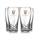 Guinness Bierglazen Pint 500 ml - Set van 4 glazen voor bier - Ideaal voor feestjes en samen genieten - Vaatwasserbestendig - Transparant glas - Hoogte 159 mm, Diameter 79 mm - Glaswerk - Merk Bierglazen