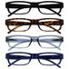 Leesbril Zwart Bruin Grijs Blauw Lichtgewicht Lezers Waarde 4 Stuks Mannen Vrouwen RRRR32-1273 +2,00