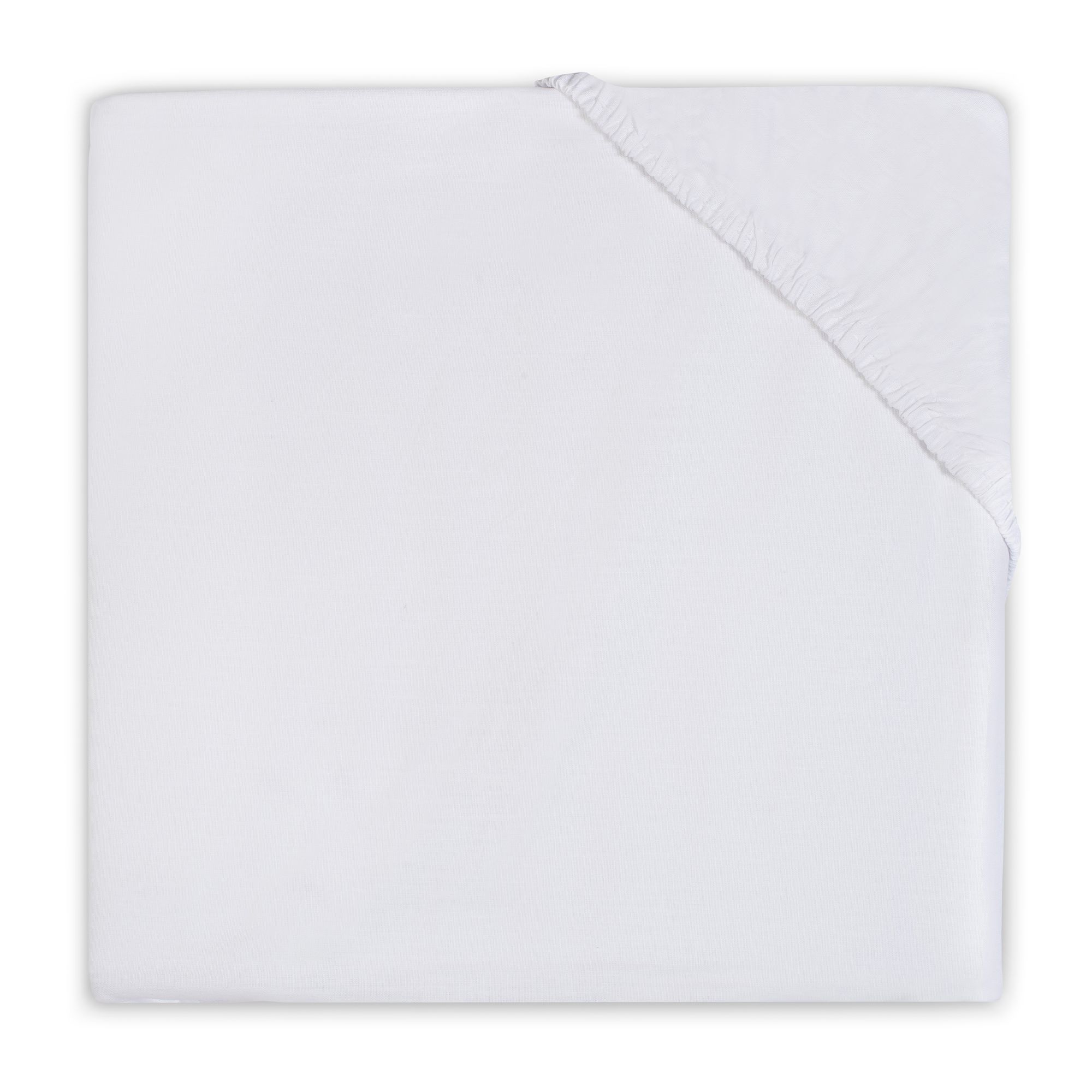 Jollein Jersey Fitted Sheet - 60 x 120 cm - White