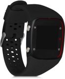 kwmobile horlogebandje geschikt voor Polar M400 / M430 polsband - Smartwatch bandje van TPU - Activity tracker horloge band in mat zwart