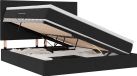 vidaXL Bed met opbergruimte en matras Zwart 160 x 200 cm Fluweel