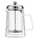 Café Olé Rotolo 8 kopjes cafetière, dubbelwandig geïsoleerd, glas en roestvrij staal