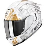 Scorpion Exo-1500 Air Apus Casque intégral, blanc/gris/jaune, S (55/56)