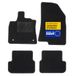 DBS Automatten - op maat gemaakt voor Dacia SANDERO/STEPWAY vanaf 01/2021 - Antislip met bevestigingsclips - 4 automatten voor/achter - zwarte tapijt