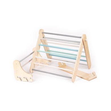 LEG & GO Klimdriehoek - Klimmuur (Zweeds) 2in1, pastel