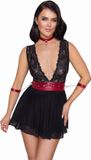 Cottelli Babydoll Bondage - Zwart