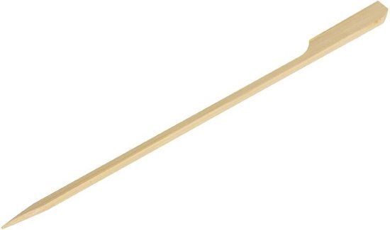 Fiesta Green biologisch afbreekbare bamboeprikkers peddelvorm 15cm