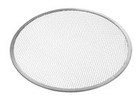 HENDI Pizzaplaat, met gaasbodem, bakt pizzadeeg gelijkmatig, hittebestendig tot 300°C, pizzarooster, ø360mm, aluminium