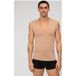 OLYMP Level Five Body Fit T-Shirt V-hals caramel, Effen