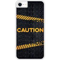 iPhone 8 Caution Bedrukt siliconen hoesje