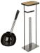 5Five - Brosse WC - avec porte-rouleau - set - Noir