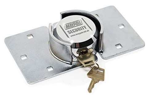 Maypole Heavy Duty Veiligheidsslot Geschikt Voor Bestelwagens, Schuren & Garages Roestbestendig Chroom 2 kg