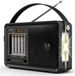 Happyment Radio d'urgence PRO - Batterie - Lampe de poche d'urgence - Radio FM portable