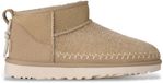 UGG Classic Ultra Mini Leren Laarsjes Biarritz Lichtbruin