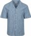 Levi's Sunset Camp Chemise Manches Courtes Rayé Bleu Coton Hommes M