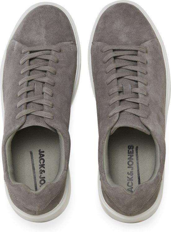 JACK & JONES JFWSTOCKHOLM LEATHER SNEAKER NOOS Heren Veterschoenen Suède/Leer Ash 45