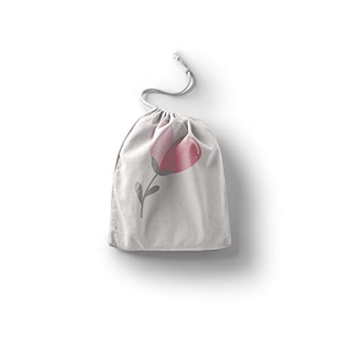 Bonamaison Bedrukte katoenen tas met trekkoord - 20 x 30 cm