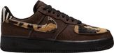 Nike Air Force 1 Low Animal Print Unisex Schwarz/Braun Leder Niedrige Sneaker Größe 39