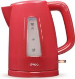 LIVOO Waterkoker, 2200 W, 1,7 liter, 360° voet, rood