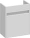 Saniclass Nexxt Meuble sous lavabo - 40x45x22cm - 1 porte battante droite - poignée - MDF - blanc mat