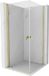 Mexen Mist-B Duo cabine de douche pivotante 80 x 80 cm, transparent, or