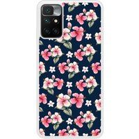 Hibiscus Vintage Beschermende siliconen case compatibel met Redmi 10