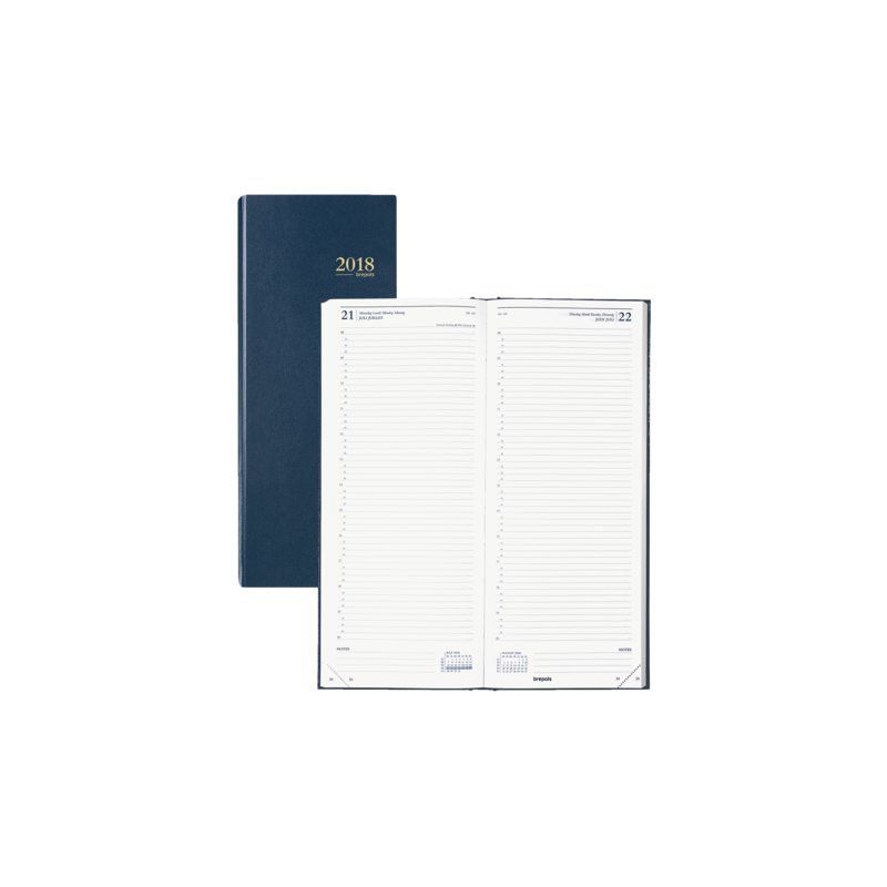 Brepols Saturnus Lima dagagenda 2024 - 1 dag per pagina - blauw