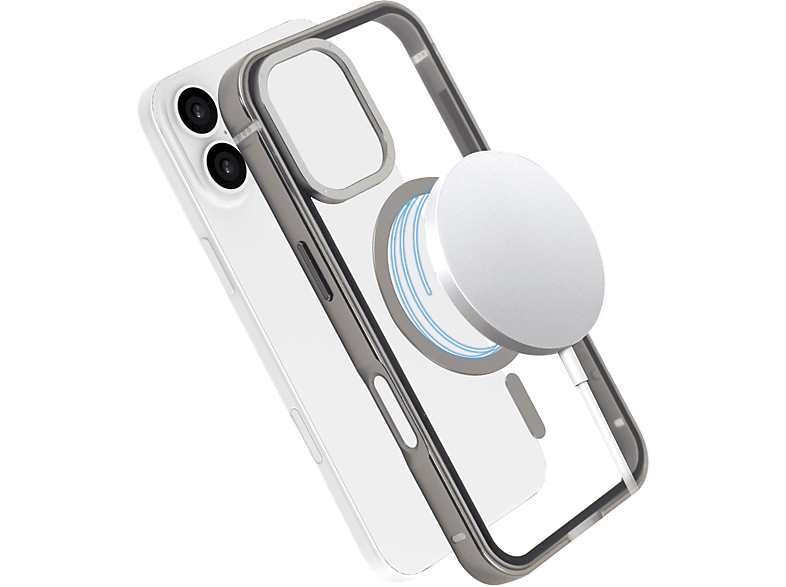 ISY Magisy ISC 7000 Metal Cover for Apple iPhone 16 - Transparent