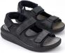 Mobils by Mephisto VALDEN Heren Sandaal - Extra Breed - Zwart - Maat 44