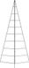 vidaXL Kerstdecoratie kerstboom 210 cm metaal zwart