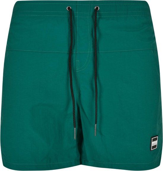 Urban Classics Block Zwemshorts - Groen - Maat L