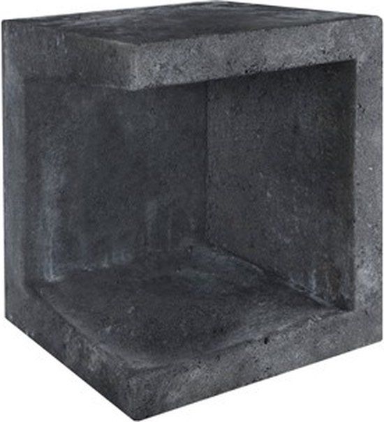 Merkloos Gardenlux U-element hoek zwart 40x40x50 cm