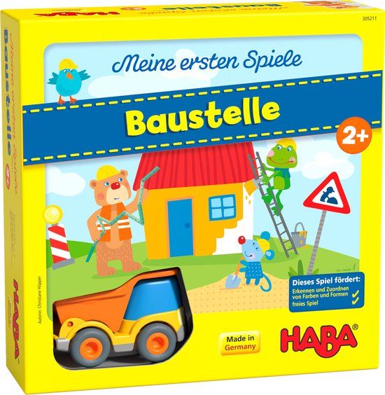 Haba Kinderspel Mijn Eerste Spellen – Bouwplaats (du) - Educatief spel - Vanaf 12 jaar