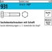 Zeskantbout DIN 931 met schacht, M 8 x 160, A 4 (-70)
