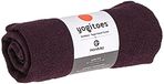 Manduka Yogitoes Yogahanddoek voor mat, antislip en sneldrogend, voor hete yoga, met rubberen bodemgreeppunten, dun en licht, 40 cm, verwennen