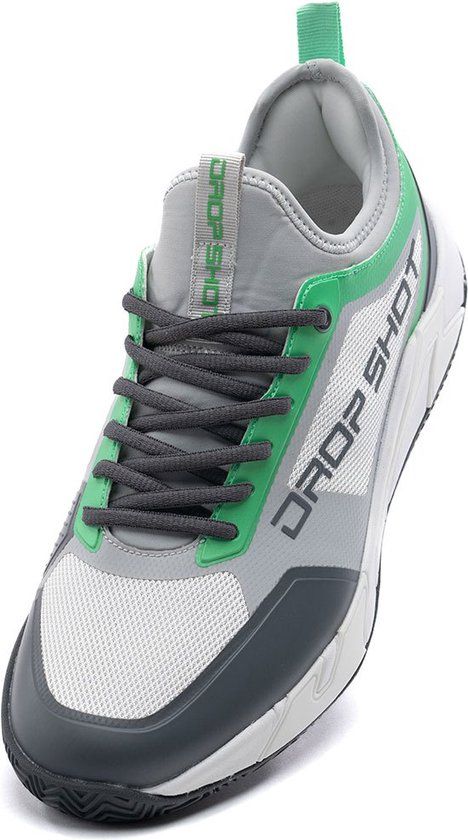 Drop Shot Reis Padelschoenen Mannen Grijs/Groen Maat 41