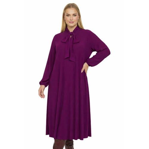 YOEK Plus Size jurk - paars