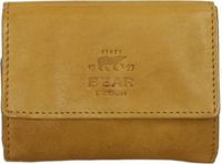 Bear Design Dames portemonnee Cow Lavato Leer - geel