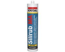 Soudal Silirub MA natuursteenkit - 310 ml koker - jasmijn - voor marmer en natuursteen sanitair