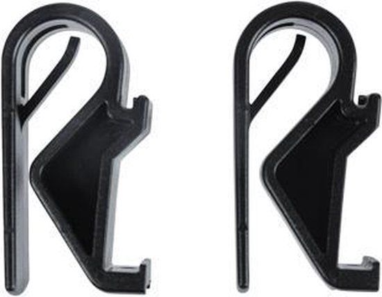 Basil Hook-On System Sports - Set van 2 haken - Zwart