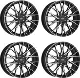 Dotz 4 jantes, modèle Fuji, couleur noir, dimensions 7.5Jx18, entraxe 4x108, pour DS DS3