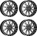 Dotz 4 jantes, modèle Fuji, sombre, 7.5Jx18, 4x108, pour Peugeot 2008, 208 et 308