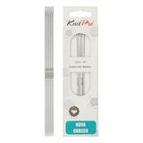 KnitPro Nova Cubics breinaalden zonder knop – breinaalden met dubbele uiteinden 12,5 cm x 2,25 mm, verpakking van 5
