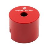 Magneet Expert® Alnico magneet, 32 mm diameter x 25,4 mm dikte, 5 mm gat, 4,8 kg trekkracht