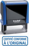 Trodat Tekststempelautomaat X-Print 4912 'GEWAARMERKT CONFORM' Blauw