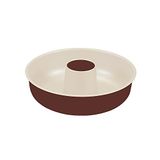 Guardini Donutvorm Ø 25 cm, druppelvrije bodem, staal met antiaanbaklaag, crème en chocolade, gemaakt in Italië, serie Le Chocoform