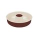 Guardini Donutvorm Ø 25 cm, druppelvrije bodem, staal met antiaanbaklaag, crème en chocolade, gemaakt in Italië, serie Le Chocoform